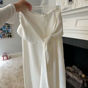 Superdown Elegant White pants with tie